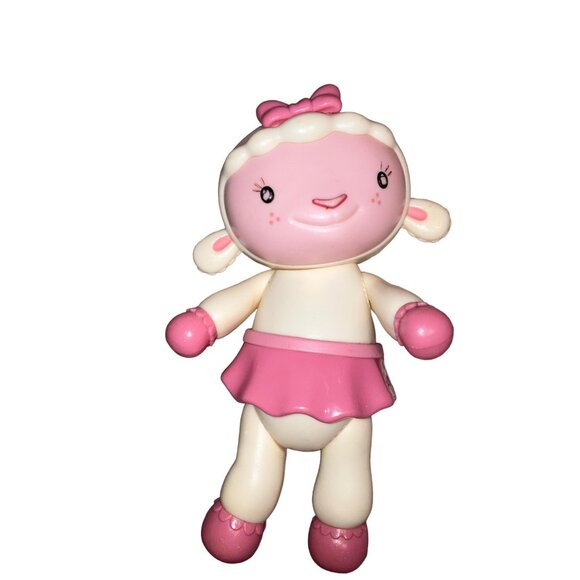 Disney Doc McStuffins Lambie 7 Inch Plastic Poseable Lamb Toy Figure - Picture 1 of 16
